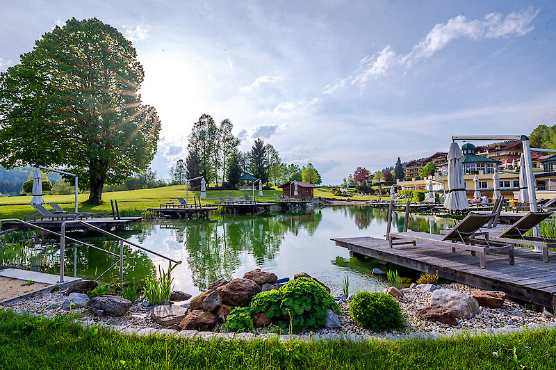 große Terrasse im Wellnesshotel Bayerischer Wald